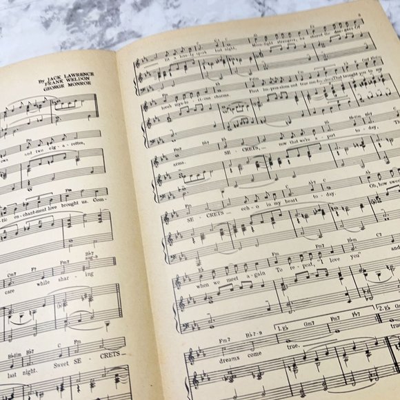 Secrets Vintage Piano Sheet Music Perry Como 1946 Frank Weldon Jack Lawrence - Picture 5 of 6